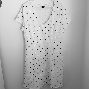 Torrid Heart Print Skater Dress | Size 1X